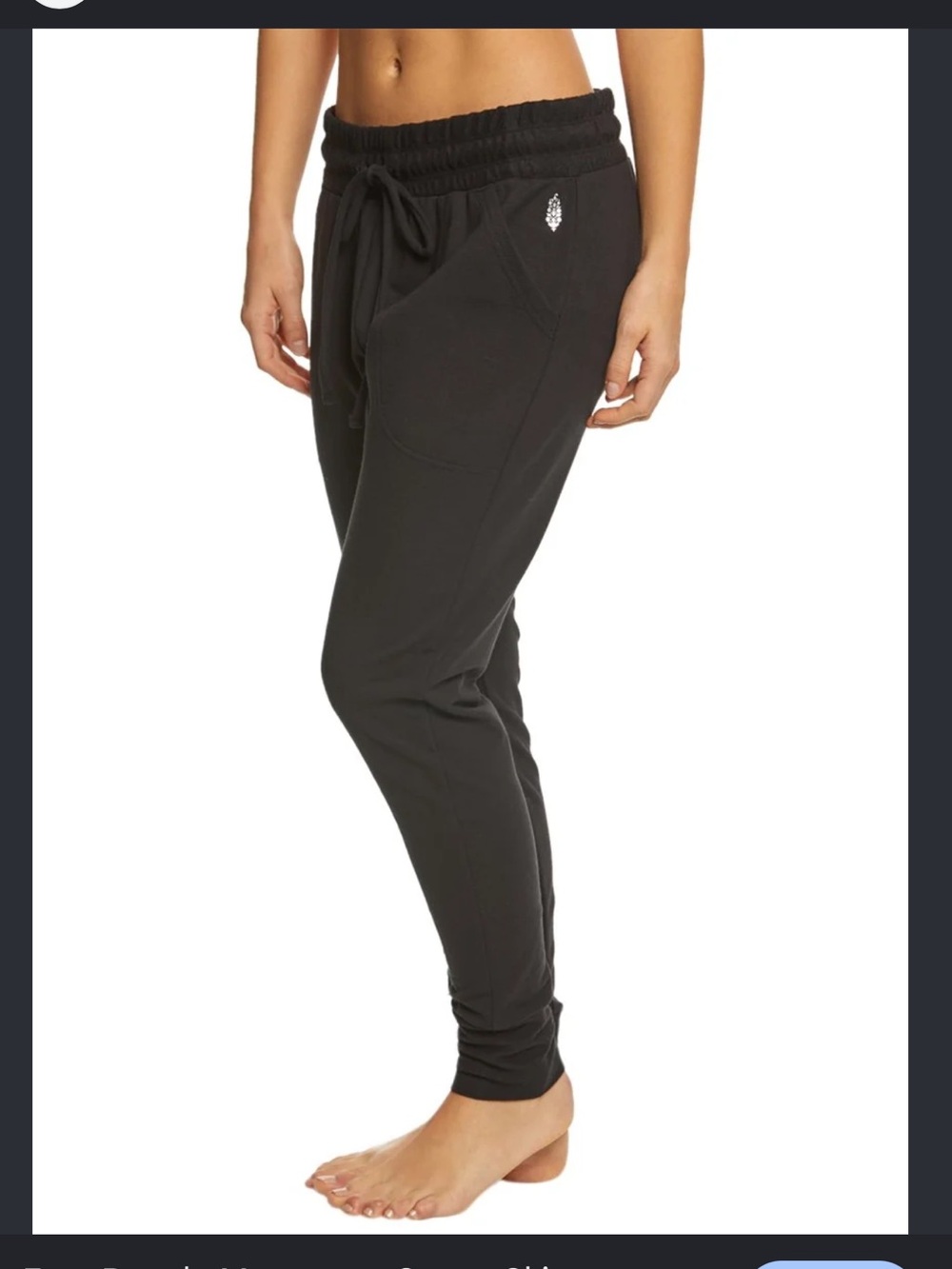 FP Movement by Free People Black Sunny Skinny Sweat Pants